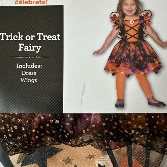 Girls Trick Or Treat Fairy Halloween Costume Size 3T-4T BNWT - Picture 3 of 6